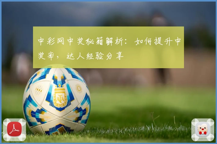 中彩网中奖秘籍解析：如何提升中奖率，达人经验分享